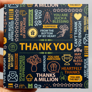 SilverTowne Natural Kraft Paper Gift Box with Thank You! Box Sleeve